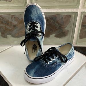 Vans Tie Dye Authentic Youth size 2.5 Blue Denim